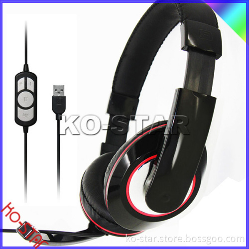 High Sound Quality Super Bass USB Stereo Headset for PC and gaming with 7.1 stereo sound